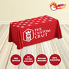 Custom Table Throw – Personalized Event Table Cover with Logo & Slogan