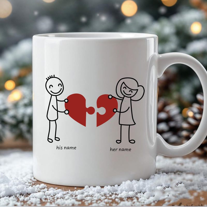 Personalised Couple Mug  Printed on Both Sides