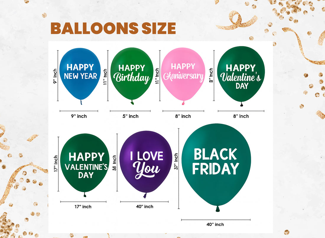 Custom Printed Latex Balloons, Personalized Photo Balloons, Party Decor