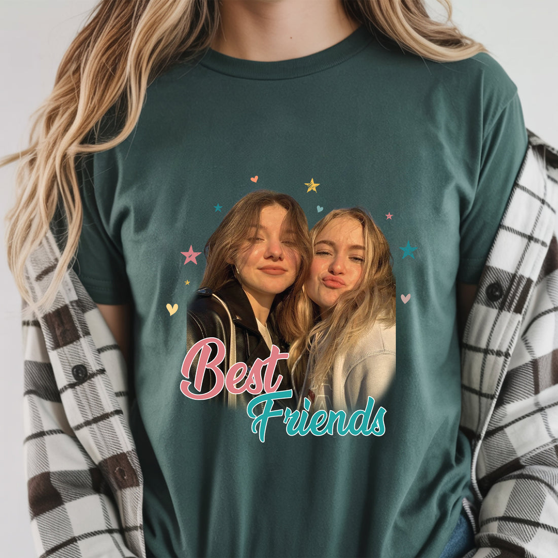 Personalized Best Friends Photo Shirt | Custom BFF Picture T-Shirt
