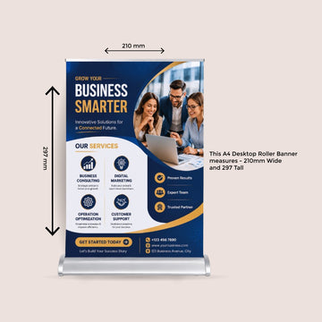 Desktop Roller Banners for Professional Table Displays