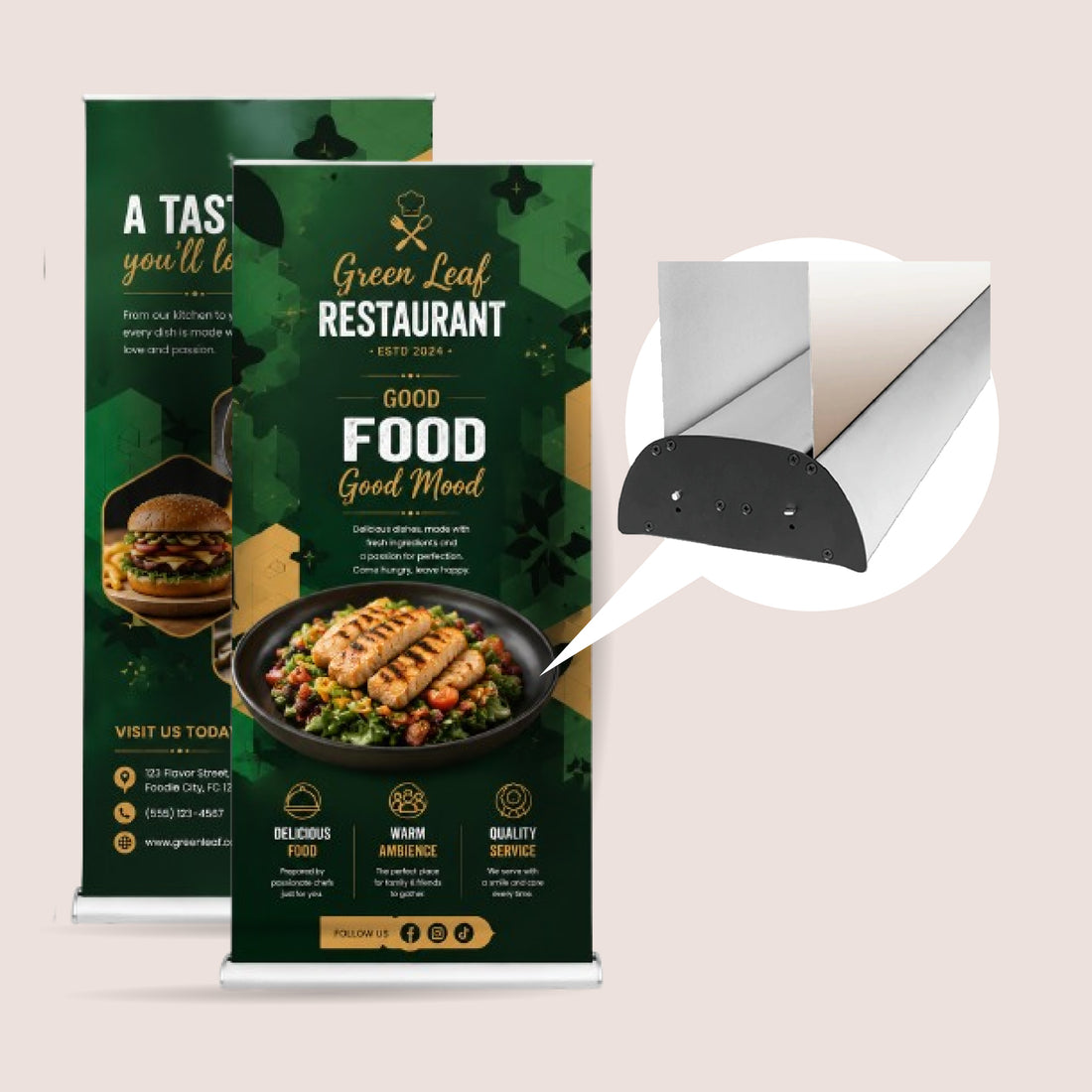 Double Sided Roller Banners for Maximum Brand Visibility