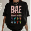 B.A.E Best Auntie Ever Handprints - Personalized Shirt - Gift For Aunts