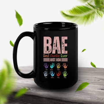 Personalised Best Auntie Ever Coffee Mug Printed on Both Sides