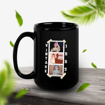 Personalised Vintage 1995 Photo Mug Printed on Both Sides