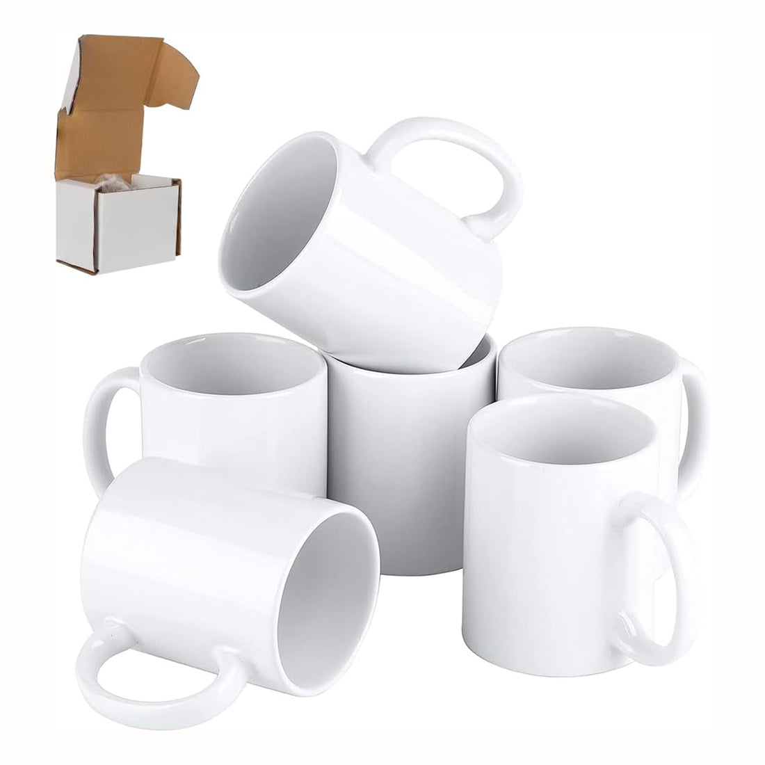 12x Bulk Mugs 11oz  with logo UV print