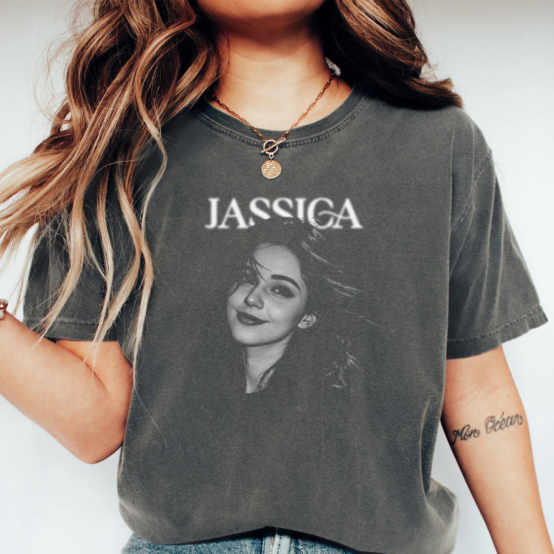 Custom personal photo T-Shirt black and white  ❤️ Cozy, Stylish & Made Just for You! ❤️