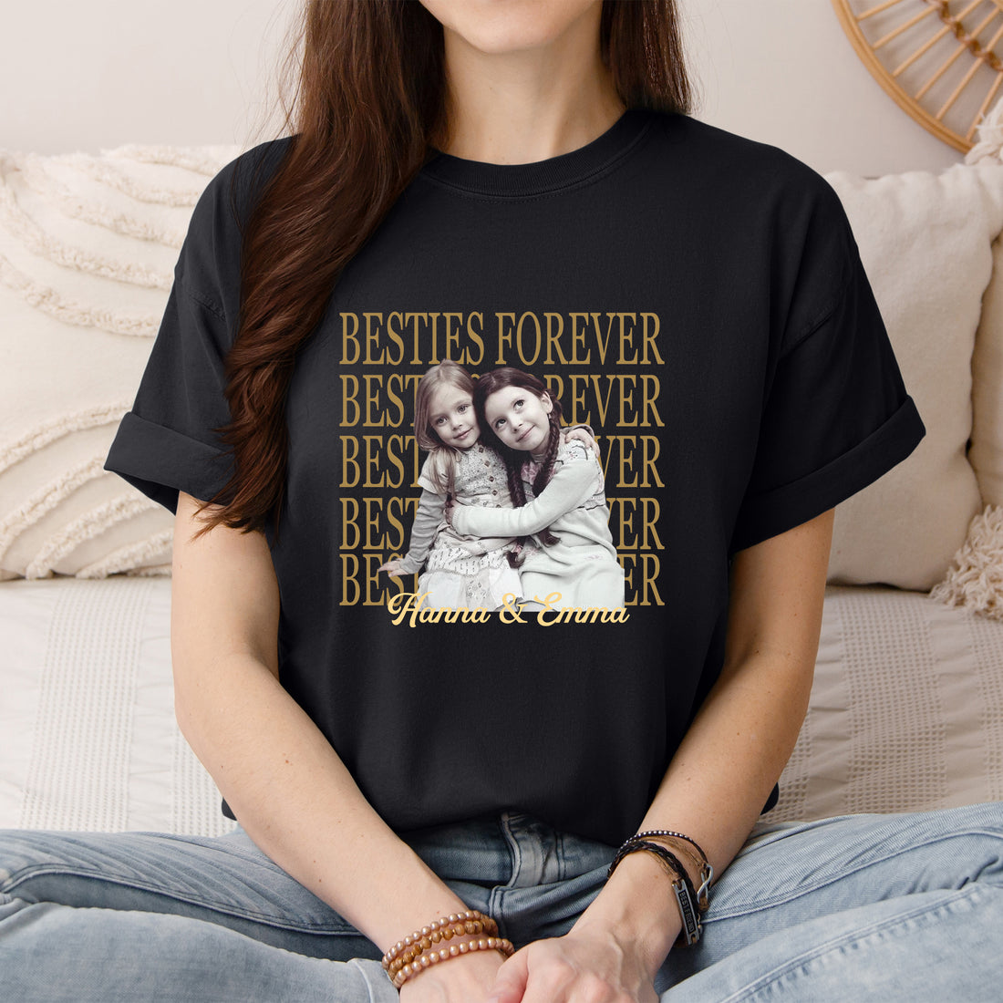 Personalized Best Friends Photo Shirt | Custom BFF Tee