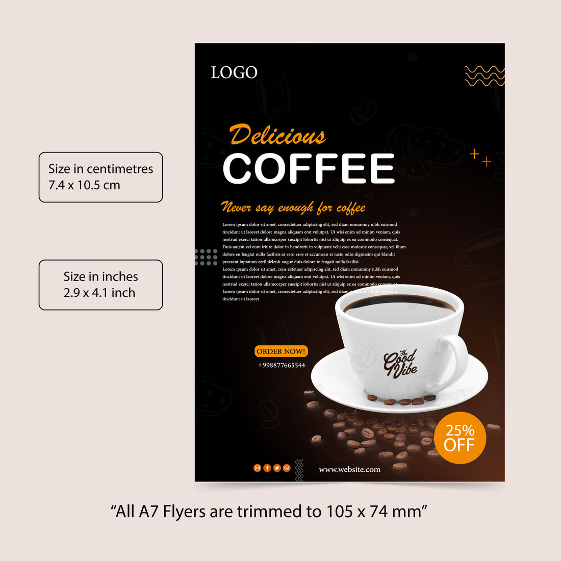 Professional A7 Flyers for Business Promotion