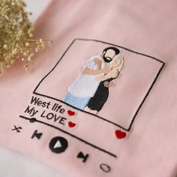 Custom Photo Sweatshirt | Embroidered Personalized Gift