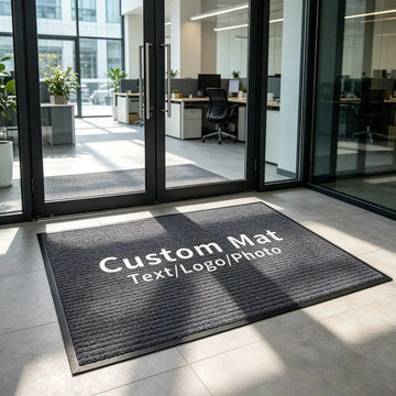 Custom Logo Entrance Door Mat – Personalized Business Welcome Floor Mat with Text & Photo