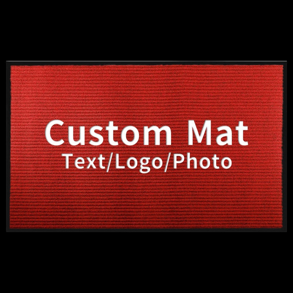 Custom Logo Entrance Door Mat – Personalized Business Welcome Floor Mat with Text & Photo