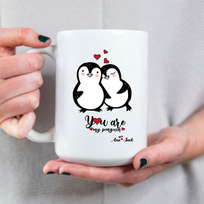Personalised You Are My Penguin Mug Printed on Both Sides