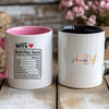 Personalised Wifey – Nutrition Facts Mug  Printed on Both Sides