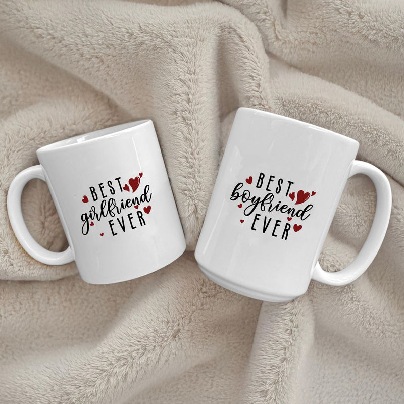 Personalised Best Girlfriend, Best Boyfriend Ever Mug Printed on Both Sides