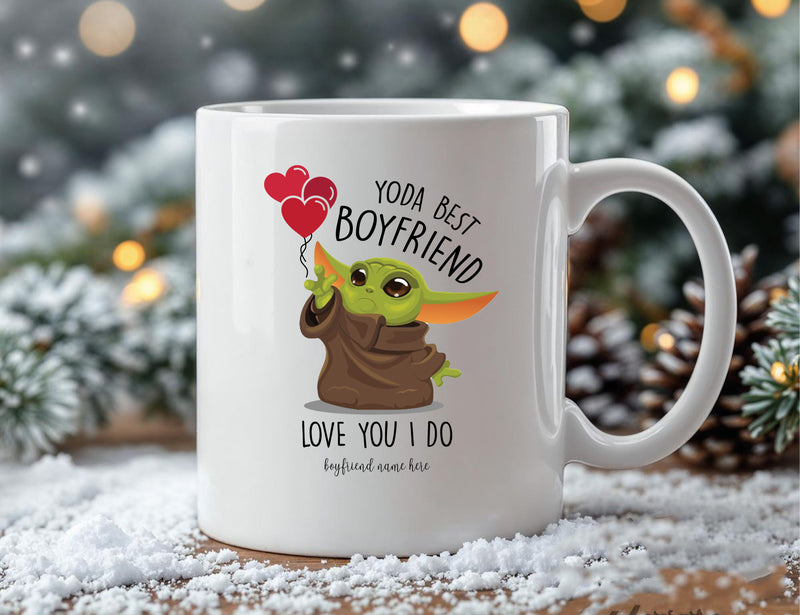 Personalised I Love My Girlfriend More Than Football Mug Printed on Both Sides