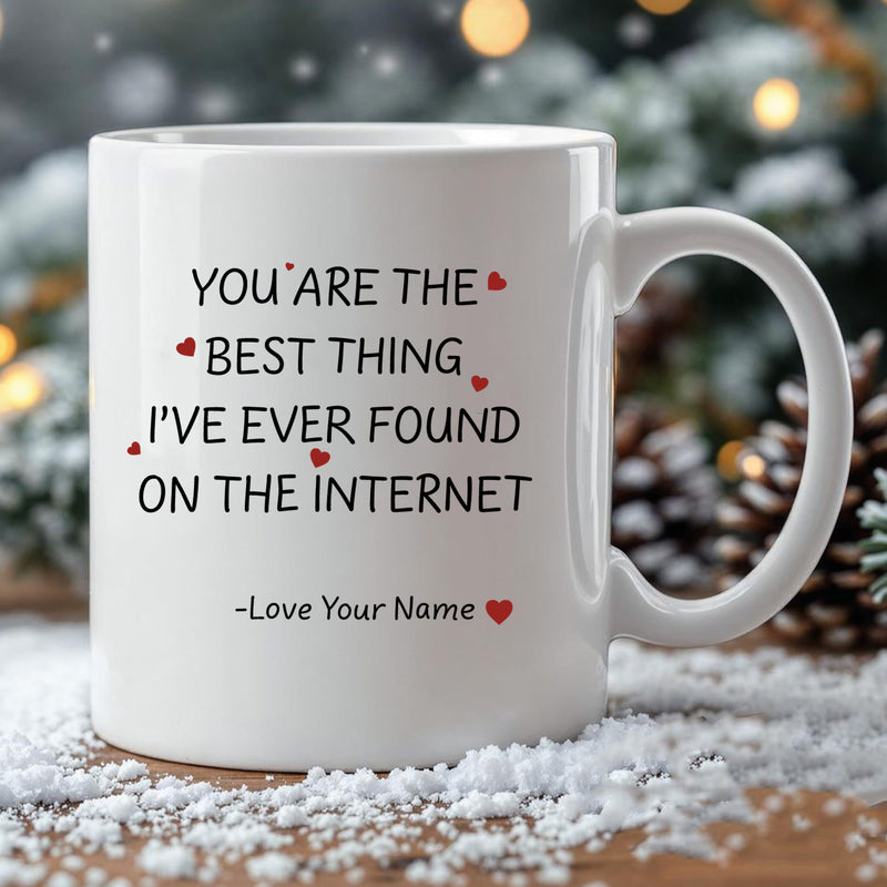 Personalised You are my best Thing Valentine Mug  Printed on Both Sides