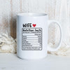 Personalised Wifey – Nutrition Facts Mug  Printed on Both Sides