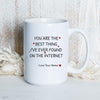 Personalised You are my best Thing Valentine Mug  Printed on Both Sides