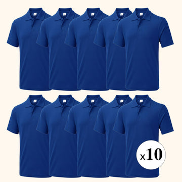10x Uneek Polo Shirt With Logo Bundle
