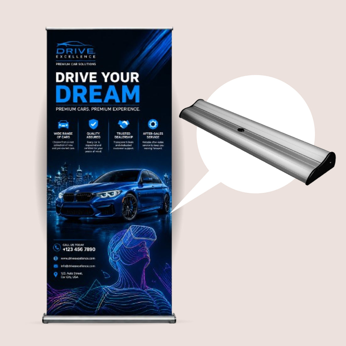 Custom Talent Roller Banners for Branding & Marketing