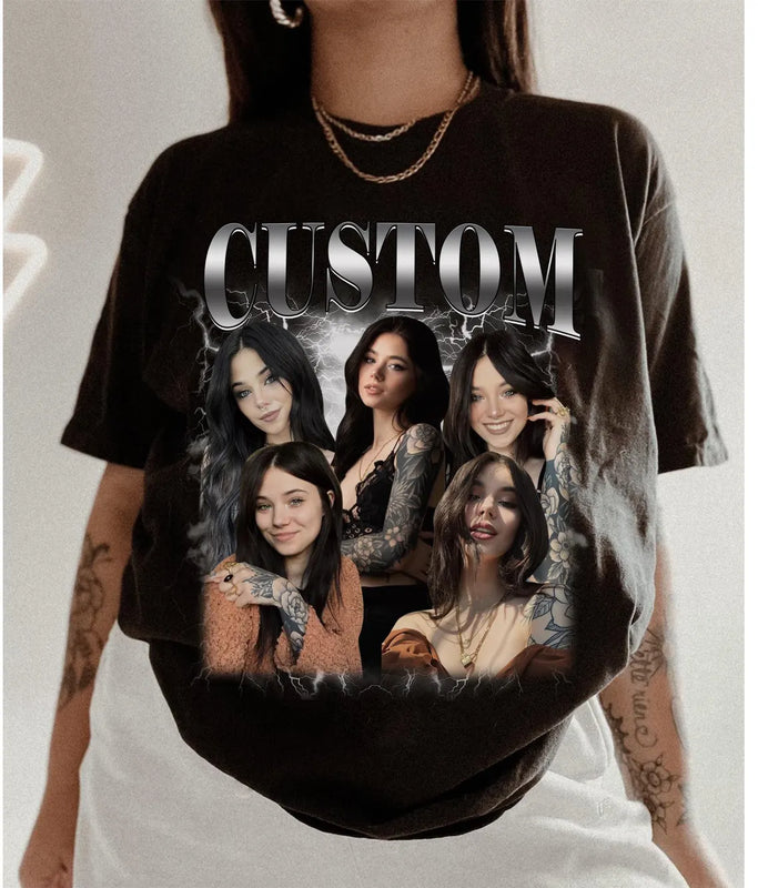Personalised Custom Photo Girlfriend T-Shirt