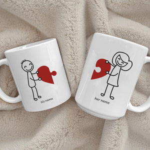 Personalised Couple Mug  Printed on Both Sides