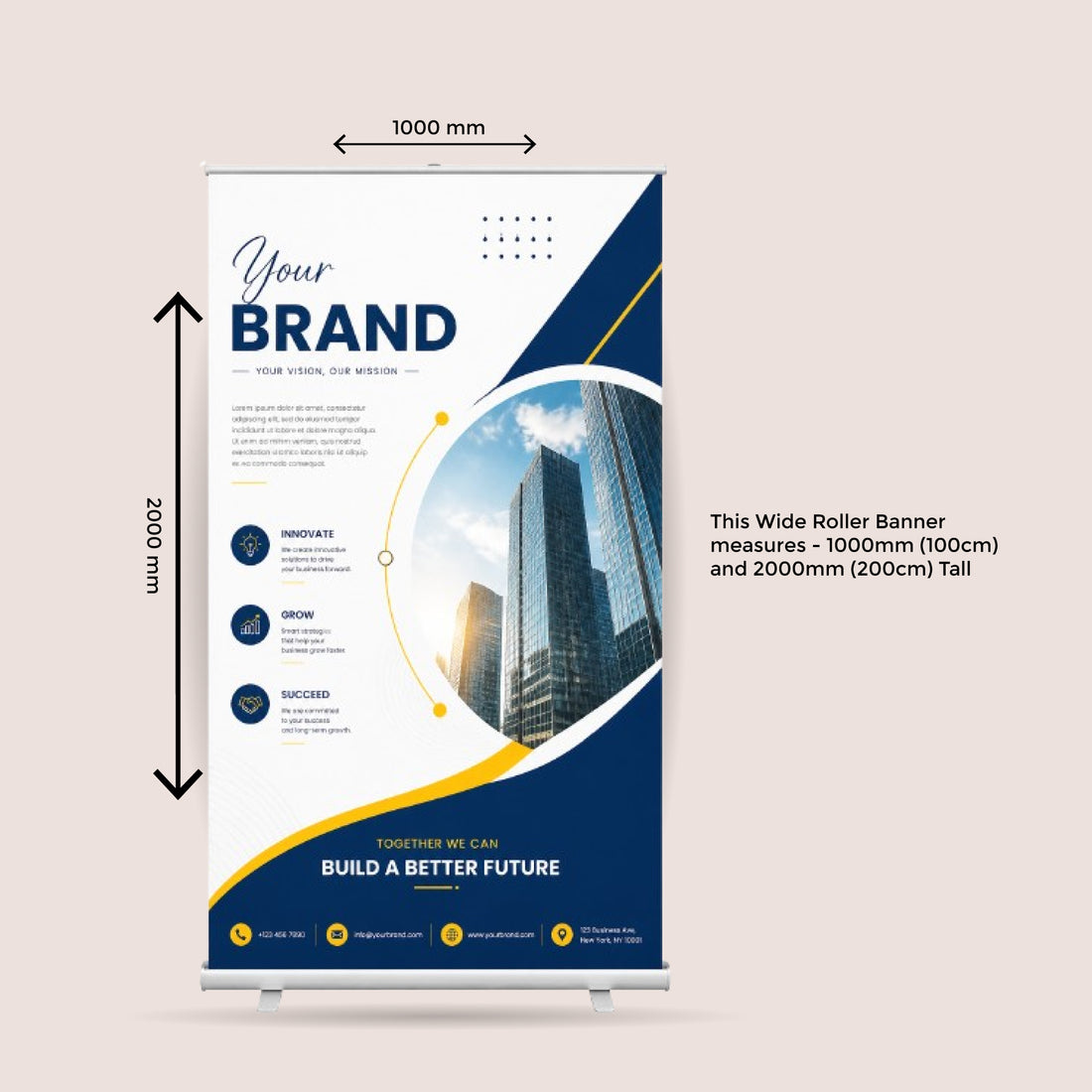 High-Quality Wide Roller Banner Design & Printing